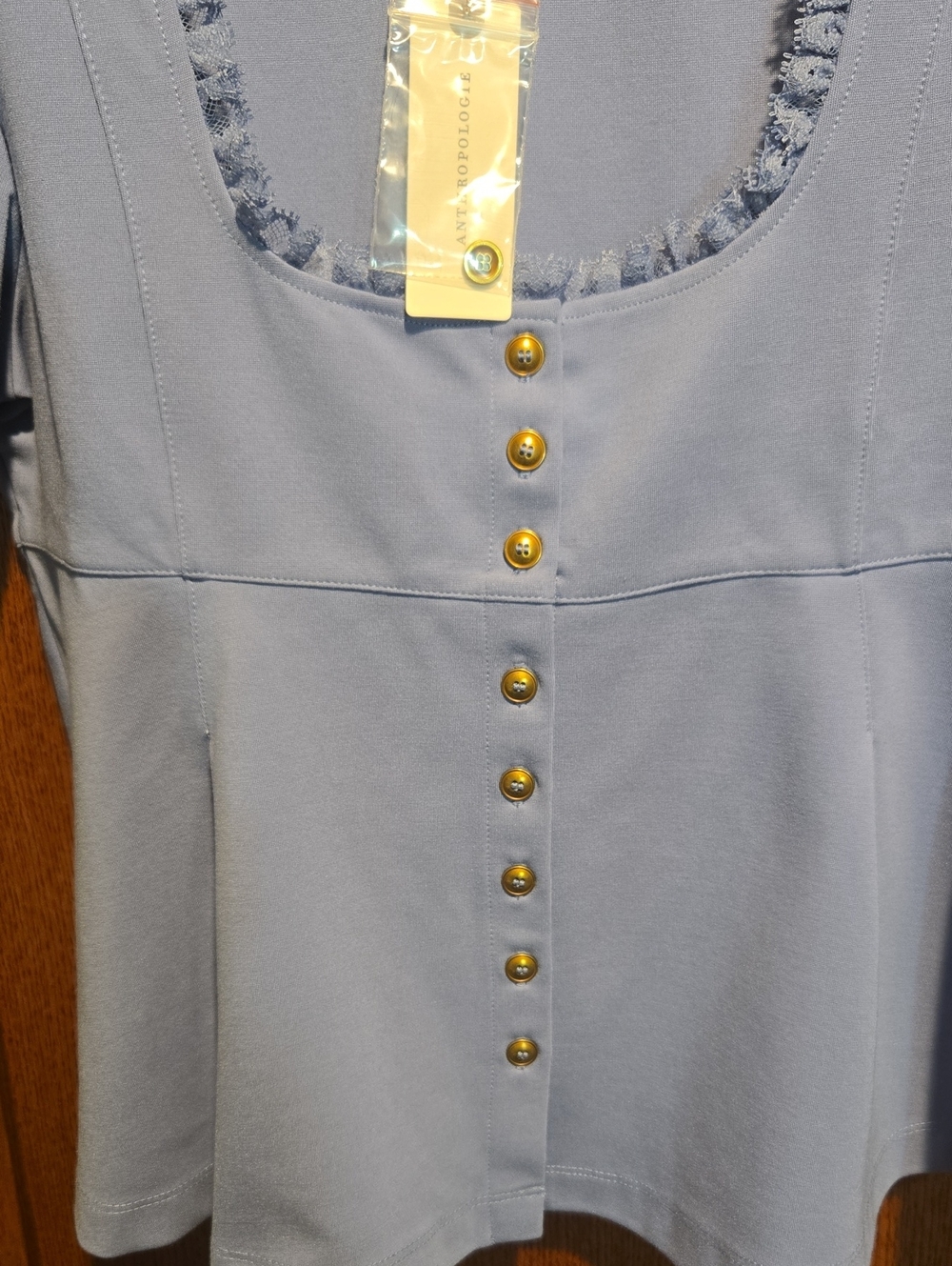 NWT Maeve Light Blue Blouse, Size Small - Picture 2 of 8